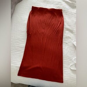 Forever 21 Rust Midi Skirt
